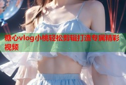糖心vlog小桃轻松剪辑打造专属精彩视频