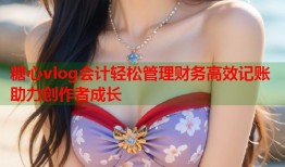 糖心vlog会计轻松管理财务高效记账助力创作者成长