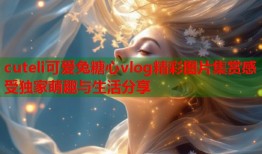 cuteli可爱兔糖心vlog精彩图片集赏感受独家萌趣与生活分享