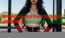 国产糖心vlog演员专属平台轻松展示才艺吸引粉丝