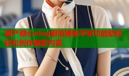 国产糖心vlog剧情揭秘平家功能助你轻松创作爆款内容