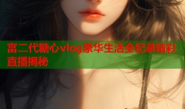 富二代糖心vlog豪华生活全纪录精彩直播揭秘