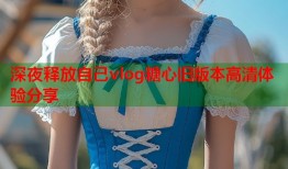深夜释放自己vlog糖心旧版本高清体验分享