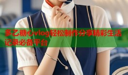 多乙糖心vlog轻松制作分享精彩生活记录必备平台