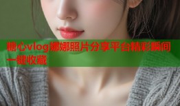 糖心vlog娜娜照片分享平台精彩瞬间一键收藏
