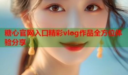 糖心官网入口精彩vlog作品全方位体验分享