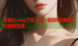 污糖心vlog下载入口一键获取高清精彩视频资源