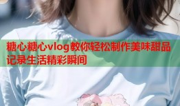 糖心糖心vlog教你轻松制作美味甜品记录生活精彩瞬间