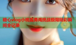 糖心vlog小桃酱勇闯挑战极限精彩瞬间全记录