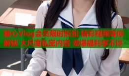 糖心Vlog会员限时折扣 精彩视频等你解锁 大尺度私密内容 劲爆福利享不停
