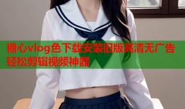 糖心vlog色下载安装旧版高清无广告轻松剪辑视频神器