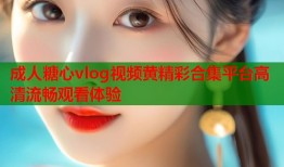 成人糖心vlog视频黄精彩合集平台高清流畅观看体验