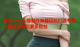 糖心vlog头像制作神器轻松打造专属个性形象吸引更多粉丝