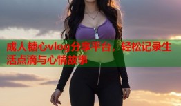 成人糖心vlog分享平台，轻松记录生活点滴与心情故事