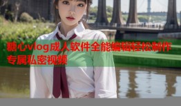糖心vlog成人软件全能编辑轻松制作专属私密视频