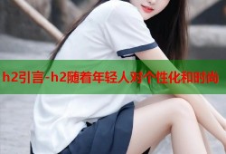 h2引言-h2随着年轻人对个性化和时尚