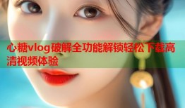 心糖vlog破解全功能解锁轻松下载高清视频体验