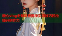 糖心vlog老师科普揭秘实用技巧轻松提升创作力