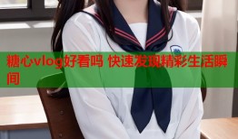 糖心vlog好看吗 快速发现精彩生活瞬间
