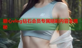 糖心vlog钻石会员专属精彩内容全揭秘