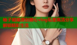柚子姐姐原创糖心vlog私密高清分享解锁精彩生活
