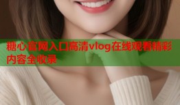 糖心官网入口高清vlog在线观看精彩内容全收录