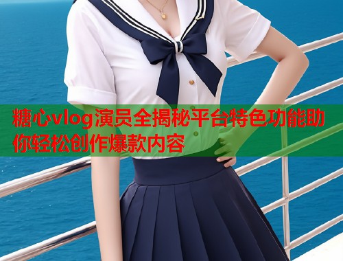 糖心vlog演员全揭秘平台特色功能助你轻松创作爆款内容