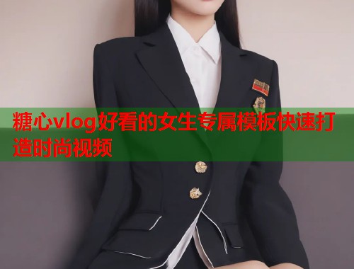 糖心vlog好看的女生专属模板快速打造时尚视频