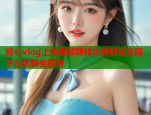 糖心vlog上传视频赚钱攻略轻松变现平台优势全解析