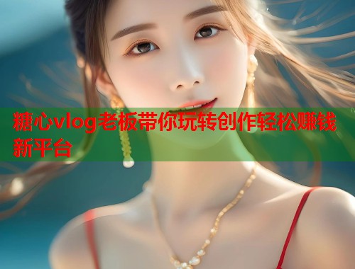 糖心vlog老板带你玩转创作轻松赚钱新平台