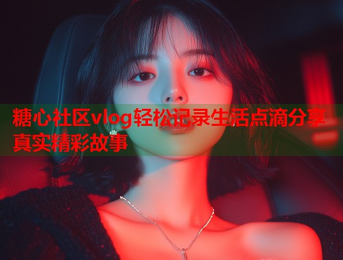 糖心社区vlog轻松记录生活点滴分享真实精彩故事