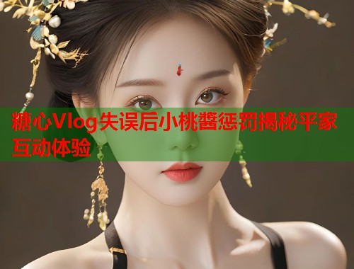 糖心Vlog失误后小桃醬惩罚揭秘平家互动体验