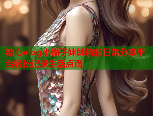 糖心vlog小橘子妹妹精彩日常分享平台轻松记录生活点滴