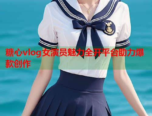 糖心vlog女演员魅力全开平台助力爆款创作